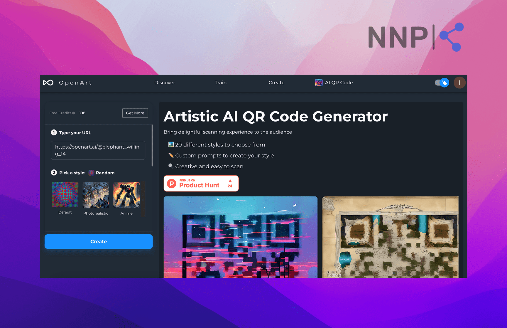 OpenArt’s Artistic AI QR Code Generator