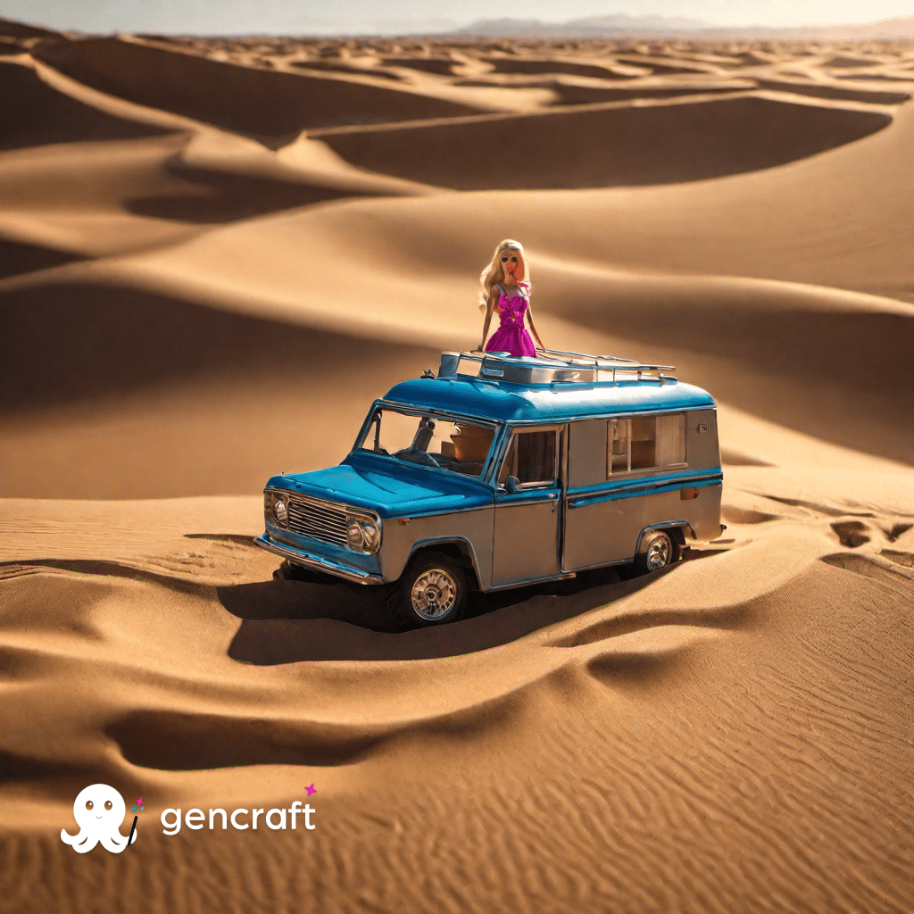 Barbie in the desert Gencraft image 3