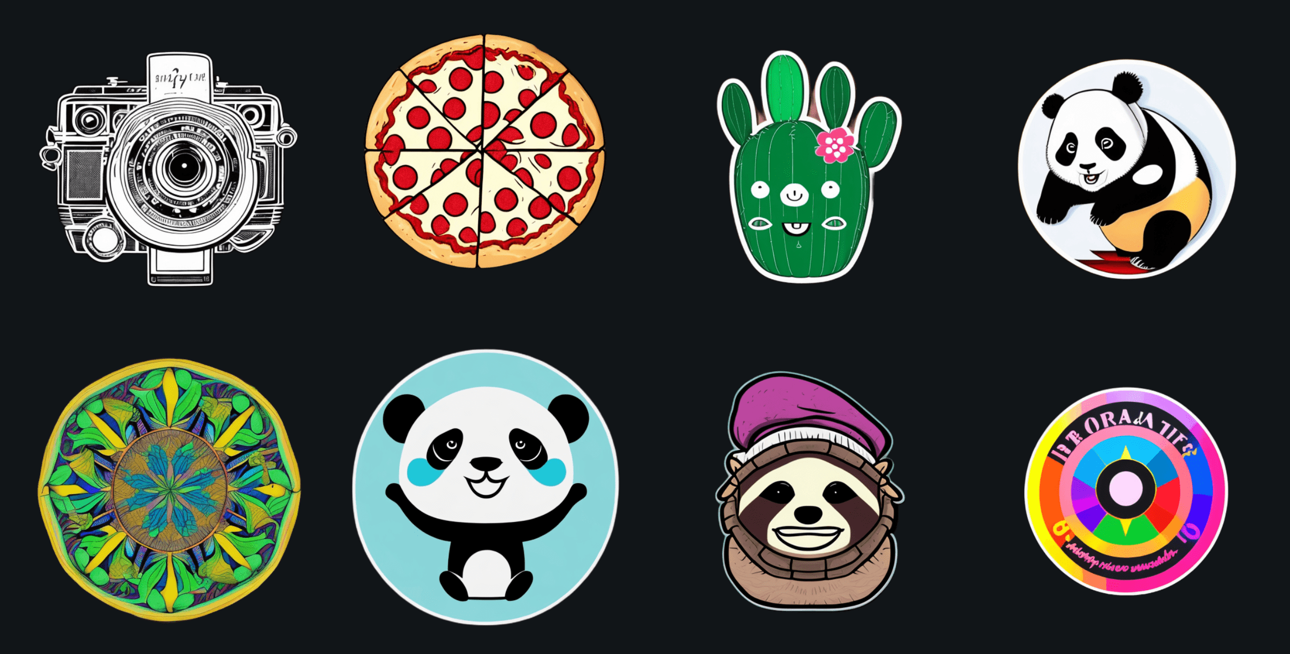 AI generated stickers from Xinva